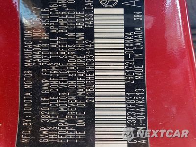 Zdjęcie 12 z 12 samochodu: 2017 TOYOTA COROLLA LE VIN:2T1BURHE1HC931142 - miniatura