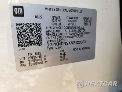 Zdjęcie 13 z 13 samochodu: 2022 CADILLAC XT5 PREMIUM LUXURY VIN:1GYKNDRSXNZ123663 - miniatura