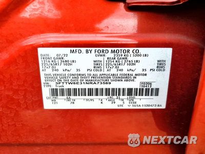 Zdjęcie 12 z 12 samochodu: 2022 FORD MAVERICK XL VIN:3FTTW8E31NRA73589 - miniatura