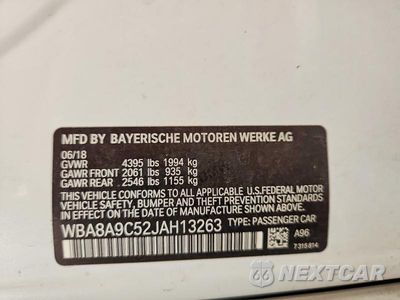 Zdjęcie 13 z 13 samochodu: 2018 BMW 320 I VIN:WBA8A9C52JAH13263 - miniatura