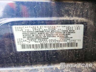 Zdjęcie 12 z 12 samochodu: 2016 NISSAN SENTRA SV VIN:3N1AB7AP0GY336446 - miniatura