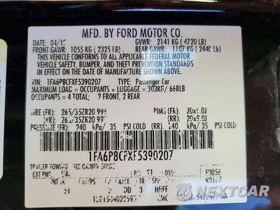 Zdjęcie 12 z 12 samochodu: 2015 FORD MUSTANG GT VIN:1FA6P8CFXF5390207 - miniatura