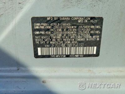 Zdjęcie 13 z 13 samochodu: 2021 SUBARU CROSSTREK LIMITED VIN:JF2GTHMC1M8354191 - miniatura