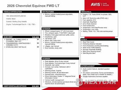 Zdjęcie 12 z 13 samochodu: 2026 CHEVROLET EQUINOX LT VIN:3GNAXHEG3TL368160 - miniatura