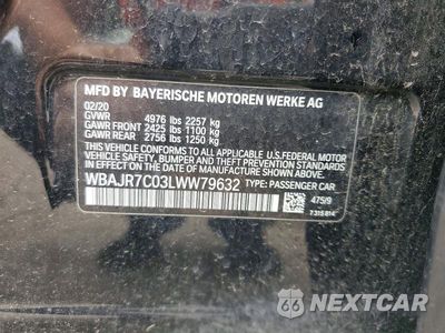 Zdjęcie 12 z 12 samochodu: 2020 BMW 530 XI VIN:WBAJR7C03LWW79632 - miniatura