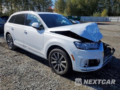 Czwarte zdjęcie samochodu z boku: 2017 AUDI Q7 PREMIUM PLUS VIN:WA1LAAF78HD056626 - miniatura