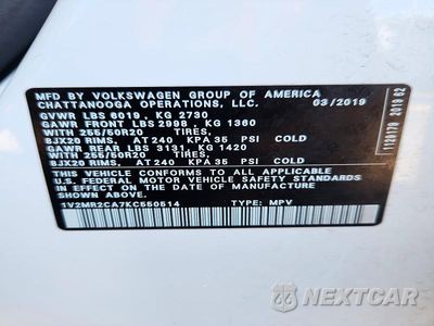 Zdjęcie 14 z 14 samochodu: 2019 VOLKSWAGEN ATLAS SEL VIN:1V2MR2CA7KC550514 - miniatura