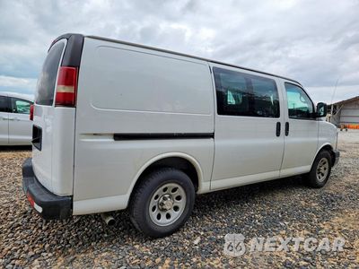 Trzecie zdjęcie samochodu z tyłu: 2014 CHEVROLET EXPRESS G1500 VIN:1GCSGAFX4E1155019 - miniatura