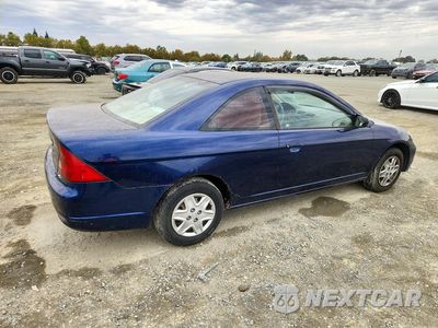 Trzecie zdjęcie samochodu z tyłu: 2003 HONDA CIVIC LX VIN:1HGEM22533L001100 - miniatura