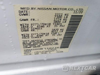 Zdjęcie 13 z 13 samochodu: 2021 NISSAN TITAN PRO-4X VIN:1N6AA1ED1MN510236 - miniatura
