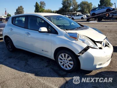 Czwarte zdjęcie samochodu z boku: 2015 NISSAN LEAF S VIN:1N4AZ0CP2FC316676 - miniatura