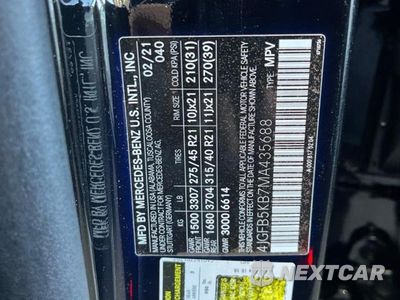 Zdjęcie 10 z 13 samochodu: 2021 MERCEDES-BENZ GLE 450 4MATIC VIN:4JGFB5KB7MA435688 - miniatura