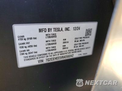 Zdjęcie 12 z 12 samochodu: 2024 TESLA CYBERTRUCK VIN:7G2CEHEE5RA056042 - miniatura