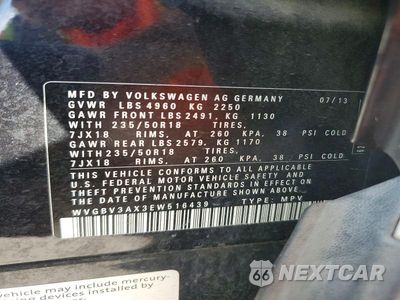 Zdjęcie 13 z 13 samochodu: 2014 VOLKSWAGEN TIGUAN S VIN:WVGBV3AX3EW516439 - miniatura