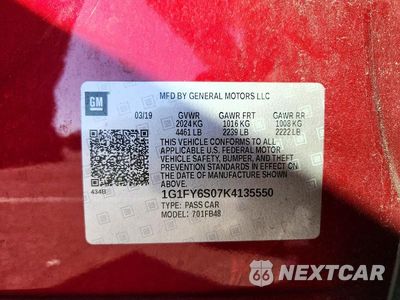 Zdjęcie 14 z 14 samochodu: 2019 CHEVROLET BOLT EV LT VIN:1G1FY6S07K4135550 - miniatura