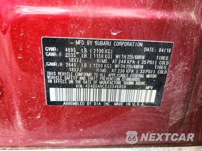 Zdjęcie 13 z 13 samochodu: 2018 SUBARU OUTBACK 2.5I LIMITED VIN:4S4BSANC0J3346850 - miniatura