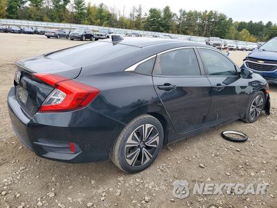 Trzecie zdjęcie samochodu z tyłu: 2018 HONDA CIVIC EX VIN:JHMFC1F42JX005189 - miniatura