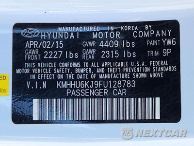 Zdjęcie 13 z 13 samochodu: 2015 HYUNDAI GENESIS COUPE 3.8 ULTIMATE VIN:KMHHU6KJ9FU128783 - miniatura