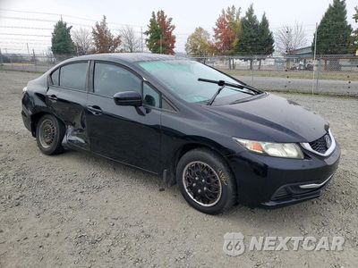 Czwarte zdjęcie samochodu z boku: 2014 HONDA CIVIC LX VIN:19XFB2F52EE007355 - miniatura