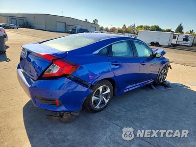 Trzecie zdjęcie samochodu z tyłu: 2020 HONDA CIVIC LX VIN:2HGFC2F6XLH514643 - miniatura