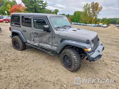 Czwarte zdjęcie samochodu z boku: 2018 JEEP WRANGLER UNLIMITED SPORT VIN:1C4HJXDG0JW288391 - miniatura