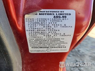 Zdjęcie 13 z 13 samochodu: 1999 HONDA PASSPORT EX VIN:4S6CM58W7X4426314 - miniatura