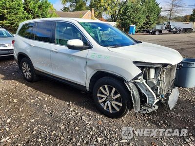 Czwarte zdjęcie samochodu z boku: 2020 HONDA PILOT EX VIN:5FNYF6H32LB011316 - miniatura