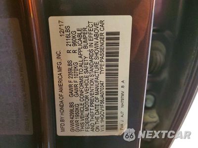 Zdjęcie 13 z 13 samochodu: 2018 HONDA ACCORD EXL VIN:1HGCV1F56JA070347 - miniatura