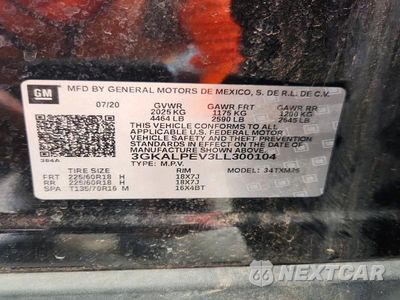 Zdjęcie 13 z 13 samochodu: 2020 GMC TERRAIN SLT VIN:3GKALPEV3LL300104 - miniatura
