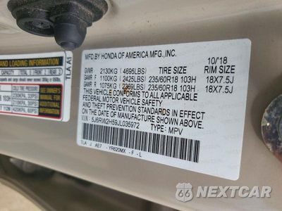 Zdjęcie 13 z 13 samochodu: 2018 HONDA CR-V EX VIN:5J6RW2H59JL035972 - miniatura