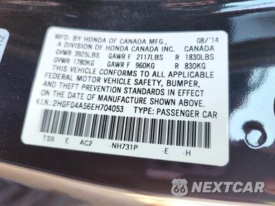 Zdjęcie 12 z 12 samochodu: 2014 HONDA CIVIC SI VIN:2HGFG4A56EH704053 - miniatura