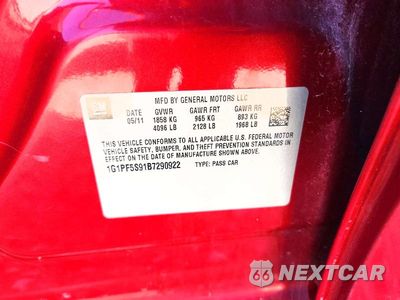 Zdjęcie 12 z 12 samochodu: 2011 CHEVROLET CRUZE LT VIN:1G1PF5S91B7290922 - miniatura