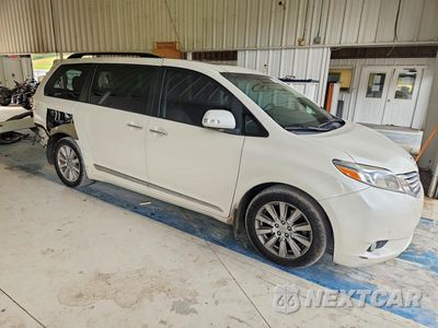 Czwarte zdjęcie samochodu z boku: 2017 TOYOTA SIENNA LIMITED PREMIUM 7-PASSENGER VIN:5TDYZ3DC3HS774704 - miniatura