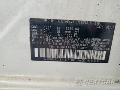 Zdjęcie 12 z 12 samochodu: 2017 SUBARU IMPREZA VIN:4S3GTAA64H3726811 - miniatura