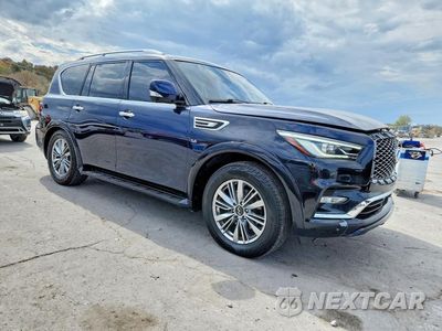 Czwarte zdjęcie samochodu z boku: 2020 INFINITI QX80 LUXE VIN:JN8AZ2NF7L9703456 - miniatura