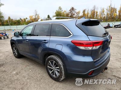 Drugie zdjęcie samochodu z przodu: 2018 TOYOTA HIGHLANDER XLE VIN:5TDJZRFH4JS821905 - miniatura