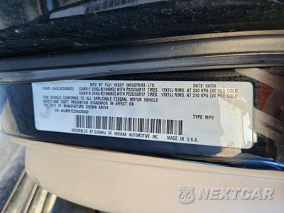 Zdjęcie 14 z 14 samochodu: 2005 SUBARU LEGACY OUTBACK 2.5 XT LIMITED VIN:4S4BP67C254329303 - miniatura