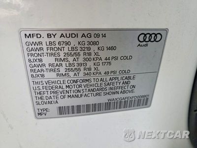 Zdjęcie 12 z 12 samochodu: 2015 AUDI Q7 PREMIUM VIN:WA1CGAFEXFD008801 - miniatura