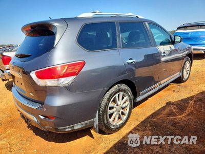 Trzecie zdjęcie samochodu z tyłu: 2014 NISSAN PATHFINDER SL VIN:5N1AR2MN7EC704791 - miniatura