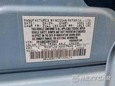Zdjęcie 12 z 12 samochodu: 2024 NISSAN SENTRA SV VIN:3N1AB8CV9RY334618 - miniatura