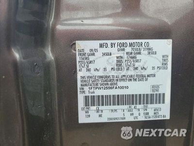 Zdjęcie 12 z 12 samochodu: 2006 FORD F150 SUPERCREW VIN:1FTPW12556FA10010 - miniatura