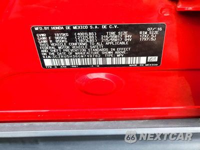 Zdjęcie 13 z 13 samochodu: 2016 HONDA HR-V LX VIN:3CZRU5H36GM749782 - miniatura