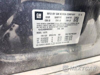 Zdjęcie 13 z 13 samochodu: 2017 BUICK ENCORE PREFERRED VIN:KL4CJASB0HB039907 - miniatura