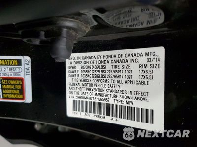 Zdjęcie 13 z 13 samochodu: 2014 HONDA CR-V EXL VIN:2HKRM4H73EH665957 - miniatura