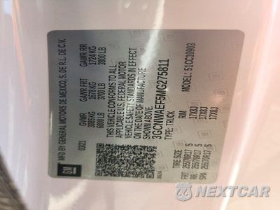 Zdjęcie 12 z 12 samochodu: 2021 CHEVROLET SILVERADO C1500 VIN:3GCNWAEF5MG275811 - miniatura