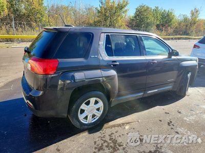 Trzecie zdjęcie samochodu z tyłu: 2015 GMC TERRAIN SLE VIN:2GKALMEKXF6159917 - miniatura