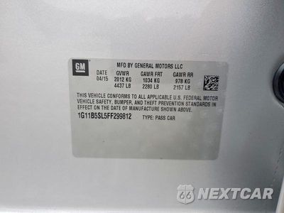 Zdjęcie 12 z 12 samochodu: 2015 CHEVROLET MALIBU LS VIN:1G11B5SL5FF299812 - miniatura