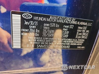 Zdjęcie 13 z 13 samochodu: 2023 HYUNDAI SANTA FE LIMITED VIN:5NMS5DA16PH004640 - miniatura