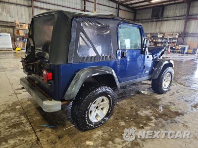Trzecie zdjęcie samochodu z tyłu: 2004 JEEP WRANGLER / TJ RUBICON VIN:1J4FA69S24P793887 - miniatura