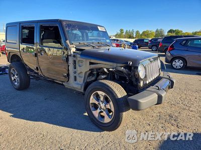 Czwarte zdjęcie samochodu z boku: 2018 JEEP WRANGLER UNLIMITED SAHARA VIN:1C4BJWEG7JL937359 - miniatura